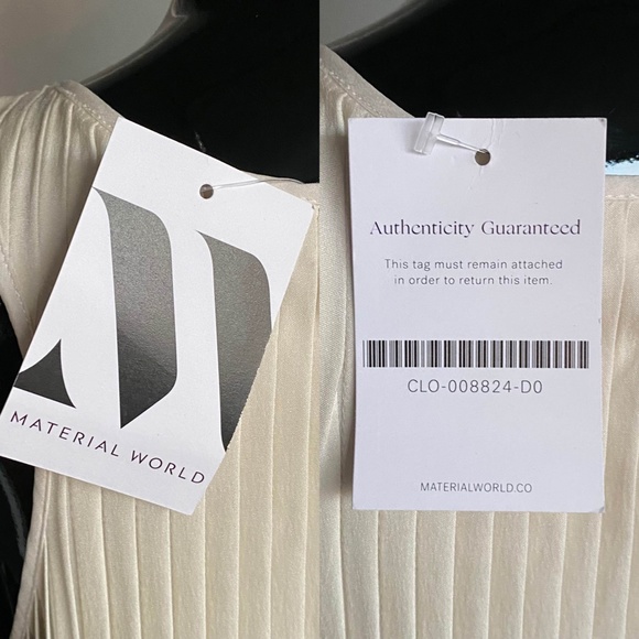 Alice + Olivia Pleated Sequin Sheath Dress Beige Cream Size M 4-6 - Picture 6 of 15